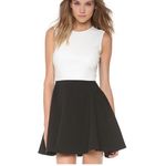 Diane Von Furstenberg  Dress Size 6 Black White Jeannie‎ Two Leather Fabric Photo 8