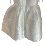 Lulus  White Bubbly Love Taffeta Corset Mini Dress Fit & Flare Bridal Medium LWD Photo 3