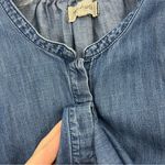 Madewell Denim Tie Sleeve Shirt Size Small Blue Buttondown Photo 5