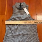 Urban Outfitters  NWT Mini Dress Mock Neck Sleeveless Fitted‎ Black White Medium Photo 6