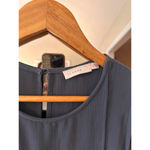 Lush Clothing LUSH‎ Navy Blue Long Sleeveless Tunic Blouse Size S Photo 3