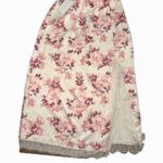 NWT LucyParis Womens Small Pink Cream Floral Maxi Skirt Slit Lace Boho Photo 2