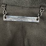 Diane Von Furstenberg  DVF Lulu Wool blend Boucle Long Coat Gray Black Women’s 0 Photo 2