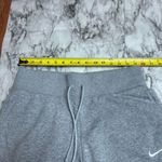 Nike  Grey Gray Swoosh Logo High Rise Sweatpants Loungewear Comfort size Medium Photo 4