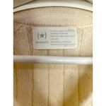 None Womens Preppy Minimalist Wool Alpaca blend Polo Sweater Small Cream Photo 3