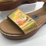 GH Bass & Co Women's Rivington Gold Whiskey Platform Sandals Tan Size 7 Photo 1