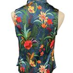 Shore Women's Oceansides Floral Drape Tank Size XS NWT Jewel Tone Dark Blue Photo 3