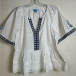 Draper James  Short Sleeve Embroidered Top Size M Photo 1