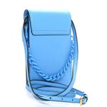 Versace  La Medusa Blue Leather Mini Crossbody Bag with Chain and Strap Photo 6