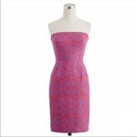 J.Crew  Ella Silk Strapless Medallion Paisley Print Dress Photo 9