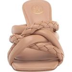 Ash  Mina Bis Braided Square Toe Sandals in Skin Photo 1