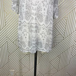 Torn By Ronny Kobo Snakeskin T-Shirt in White and Gray Size US Medium Photo 4