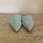 Who What Wear NWOB  baby blue genuine suede leather mules Photo 1