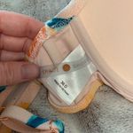 Shade & Shore Shade & Shore Citrus Print Bikini Top Womens Size 36D Pink Tie Front Padded Photo 3