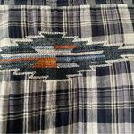 Miss Me  Vintage Plaid Southwestern Embroidered Button Down Top Western Rodeo Photo 4