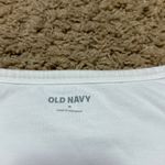 Old Navy  Timeless Classic Double Lined White Baby Tee Body Suit - Medium Photo 1