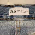 ZARA  Ripped Mid-Rise Jean Shorts Photo 2