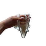 Ivory Crochet Hobo Shoulder Bag ~ Handmade! White Photo 2