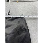 BP  Women's Pleather Pants Leggings Solid Black Small Pull On Photo 6
