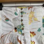 Free People  floral mini dress strapless pleated spring summer cotton Medium Photo 3