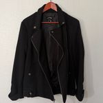 LA Hearts Black Moto Jacket Medium Asymmetrical Zip Lined Designed in California Photo 6