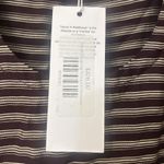 Never A Wallflower Horseshoe‎ Dress XS Burgundy White Striped Midi Cotton Blue Photo 6