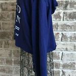 SuperNova Limited Edition Cropped Hoodie Small Navy New York Paris Tokyo… Tan Photo 6