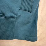 AEMI+CO Teal Blue Long Sleeve Cotton Henley Hoodie Sweatshirt Women's Medium Size undefined Photo 4