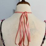 Cider Women Floral Black and Pink Spaguetti straps Cropped Tank Top Size S Photo 8