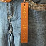 Clash Jeans Belted Skinny Jeans Sz 3 Blue Photo 3