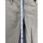 Michael Kors  MK Women's Pants Tan Brown Slim Size 2 Gold Zipper Pockets Cotton Photo 6