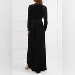 Olivia Von Halle x Disney Maleficent Shillingford Velvet Wrap Maxi Dress Size S‎ Black Photo 14