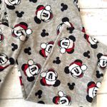 Disney Adult L/G  Christmas Mickey Mouse Pajamas Pj Pajama Pants Gray Size Large Photo 1