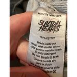 Suicidal Hearts Graphic Hoodie Women's XS Gray Punk Print Pullover Sweatshirt Photo 4