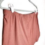 SheIn  Curve Tie Front Ribbed Knit Casual PJ Shorts Stretch Pink Orange Size 1XL Photo 6