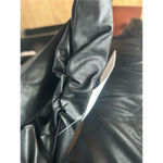 ZARA black sexy dress faux leather short with long sleeves size xs fits like sma Photo 2