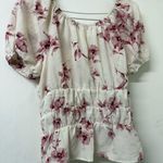 Liberty Love  Cream and Pink Floral Blouse Photo 7
