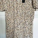 AFRM x NORDSTROM | Brown Cream Nudes Neutrals Open Back Flutter Sleeve Maxi | XL Photo 2