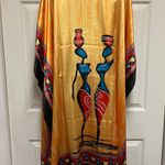 Ashro Yellow Gold African Pride Zaria Short Caftan Dress Photo 7