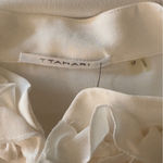 T Tahari ‎ Elegant White Ruffled Women's Top Photo 8