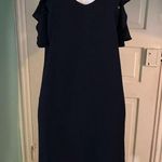 AQUA NWT  Cocktail Dress Ruffled Cold Shoulder SzS Photo 2