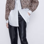ZARA Animal Print Bomber Jacket Photo 0
