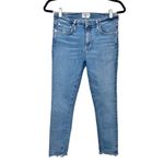 AGOLDE High Rise Skinny Crop Jeans in Hyper Photo 1