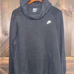 Nike  Women's Plus Hoodie 1X Black Cotton Cow neck Sweatshirt‎ Cow Neck Photo 0