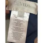 David's Bridal  Navy Blue Lace Halter Neck Maxi Dress Formal Gown Size 2 Photo 2