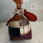 Coach y2k 2007 Patchwork Brown Mini Purse Bag Wristlet Baguette Photo 3