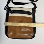 The Sak  Laurel Crossbody Black Brown Beige Tri Color Leather Purse Shoulder Bag Photo 5