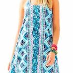 Lilly Pulitzer  Lydia Dress Bay Blue Fine Line Dress Small Photo 0
