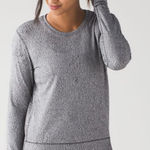 Lululemon Rush Hour Long Sleeve shirt 12 Running Luon Spray Jacquard White Black Photo 0