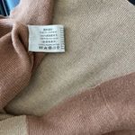 100% Merino Wool V Neck Half Sleeve Polo Sweater Top Photo 4